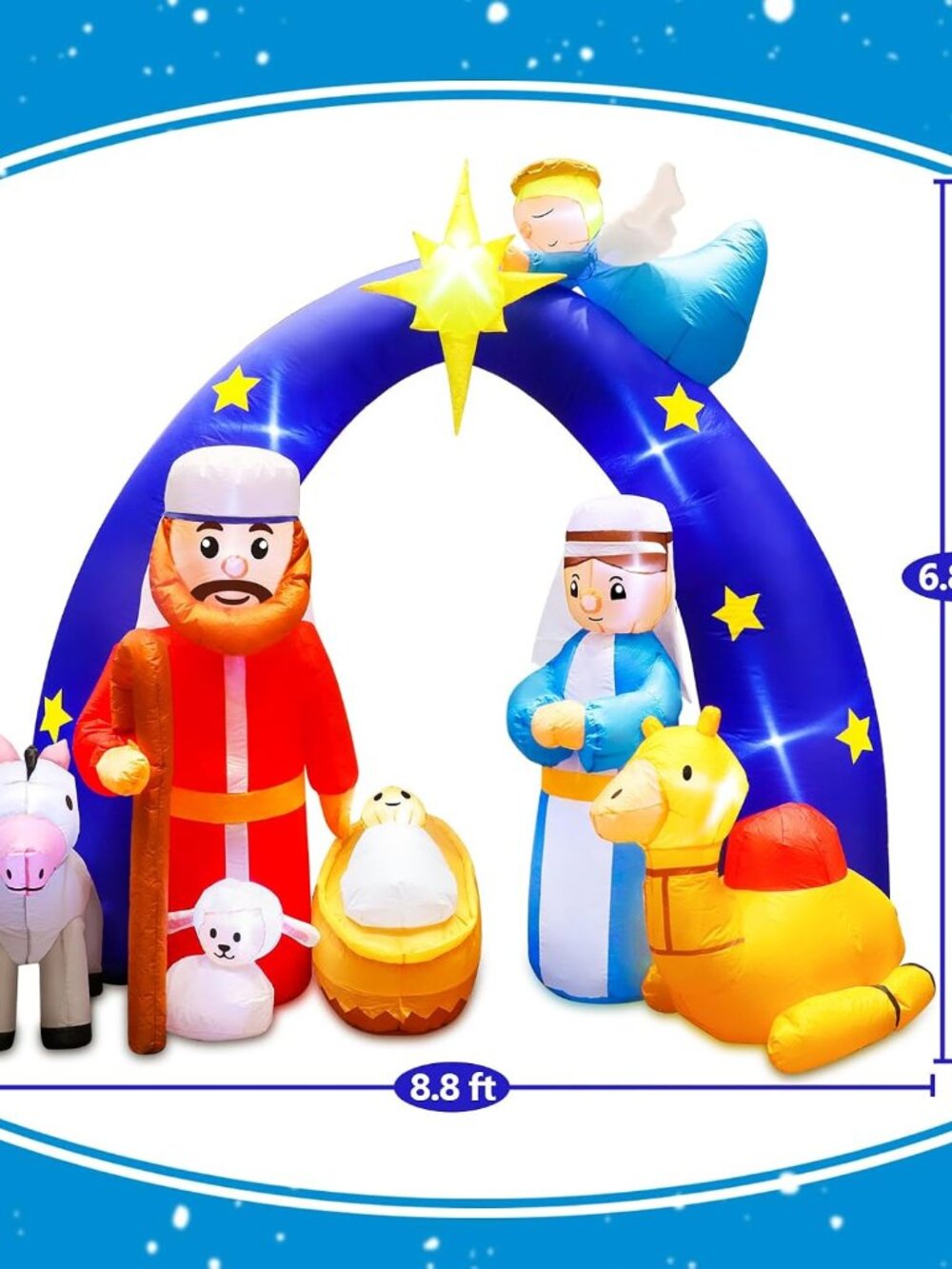 8ft Inflatable Christmas Decorations - Picture 2 of 5